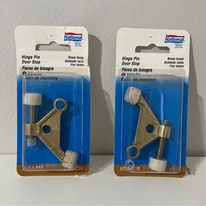 National Hardware N154-526 V234 Series Bright Brass Hinge Pin Door Stop BUMPER L